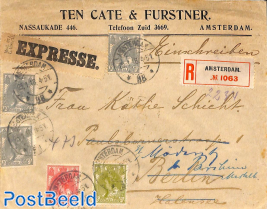 Registered Expresse mail to Berlin, forwarded