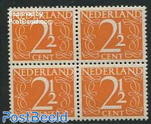 2.5c, Block of 4, Stamp out of set
