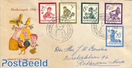 Child welfare 5v, FDC, closed flap, written address