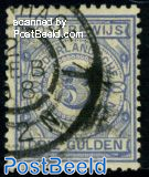 3gld Postbewijs, used