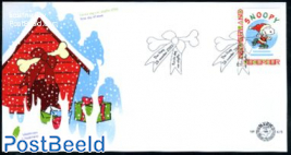 Personal christmas stamp, Snoopy 1v FDC