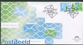 Business stamps 2v, FDC