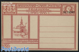 Postcard 10c on 12.5c, Leiden-Morschpoort