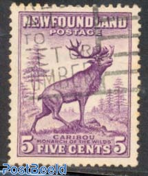 5c, violet, perf. 13.5, Stamp out of set