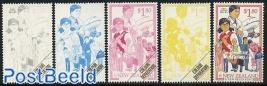 Immigration colour separation 4v+final stamp