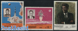 J.F. Kennedy 3v, Airmails