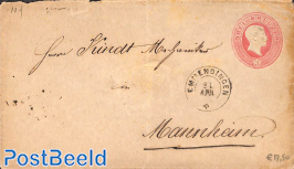 Envelope 1sg from EMMENDINGEN to Mannheim