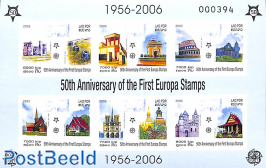 50 years Europa stamps s/s, imperforated