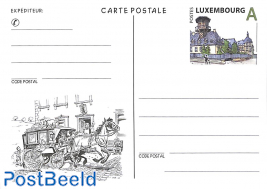 Postcard postal transport