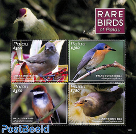 Rare birds of Palau 4v m/s