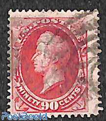 90c, used, Stamp out of set