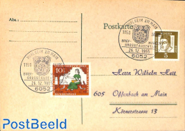 Card with special postmark Watermills