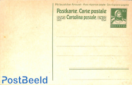 Reply paid postcard 10/10c (without sender text)