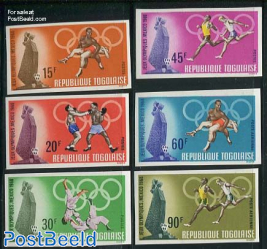 Olympic Games Mexico 6v, imperforated