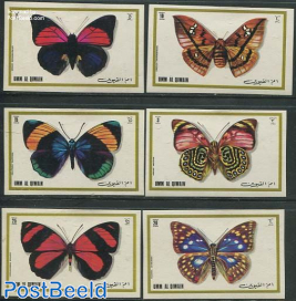 Butterflies 6v imperforated