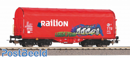NS "Railion" Tarpaulin Wagon with Graffiti