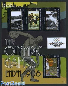 Olympic games London 1908, 2012 4v m/s