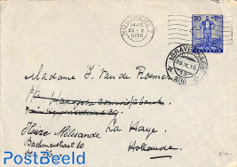 envelope from Monsteaux to The Hague 