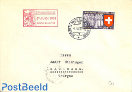 envelope to Thurgau. 125 Anniversaire
