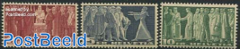 Definitives 3v Yellow paper with black/red twine