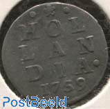Holland, Dubbele Stuiver 1759