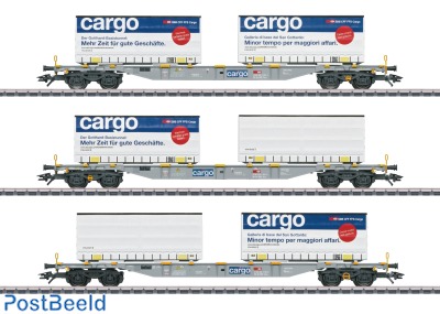 SBB Containerwagon Set 'SBB Cargo'