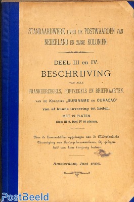 Beschrijving van alle Frankeerzegels, Portzegels en Briefkaarten van Suriname en Curacao, 1895