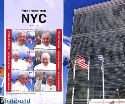 Pope visits New York 6v m/s