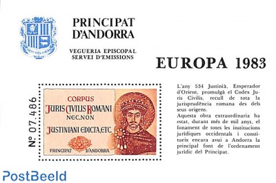 Europa, Special s/s, not valid for postage