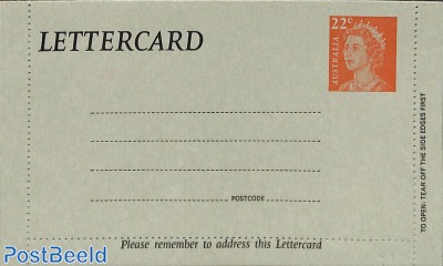 Letter card 22c