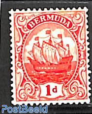 1d red, WM Mult. Crown-CA, Stamp out of set