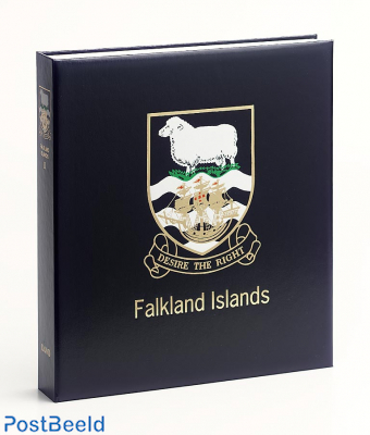 Luxe binder stamp album Falkland Isl. I
