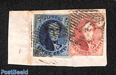 20c+40c stamp on piece of cover