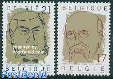 Peace Nobel prize winners 2v, joint issue Sweden