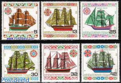 Historical ships 6v