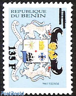 republique du benin, overprint