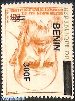 Dr. Hansen discovery of the leprosy bacillus, overprint