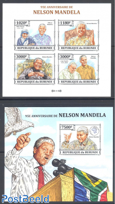 Nelson Mandela 2 s/s, imperforated