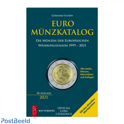 Battenberg Euro Coins Catalogue 20th edition 2021 with all coins from 1999 to 2021