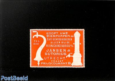 Promotional seal Jansen & Sutorius Bierpompen