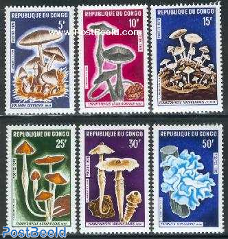 1991 Funghi Prophila Collection Bulgaria 3886-3891 Completa Edizione Piante / Funghi Francobolli per i Collezionisti 