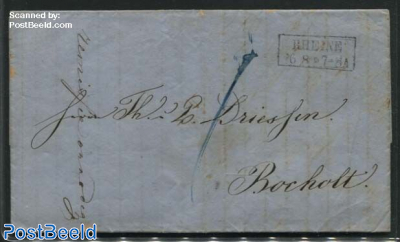 Letter from Rheine to Bocholt