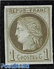 1c, Stamp out of set