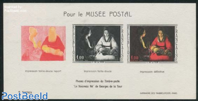 Postal Museum, painting s/s (no postal value)