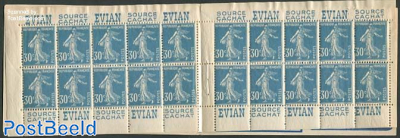 20x30c booklet (Evian-Evian-Evian-Evian)