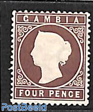 4d, WM Crown-CA, Stamp out of set
