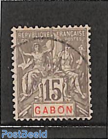 15c, stamp out of set