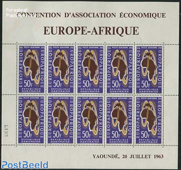 Europafrique 1v, minisheet