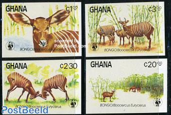 WWF, Bongo 4v imperforated