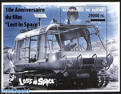 10th anniversary of the film lost in space, overprint, block